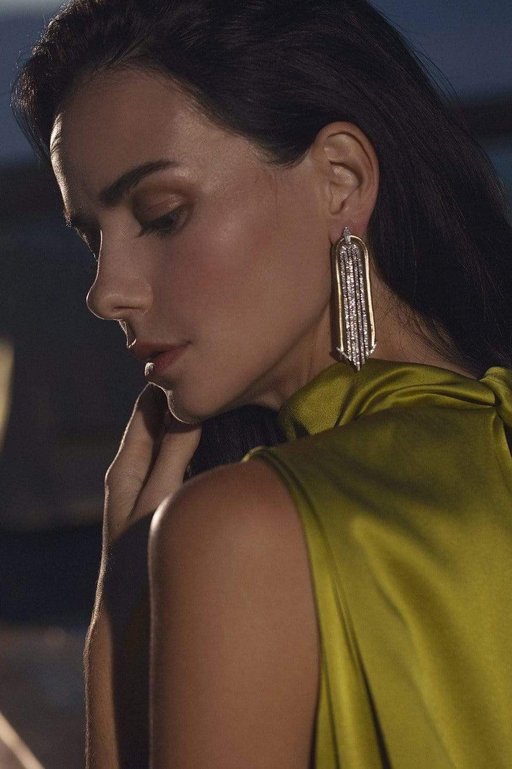 NIKOS KOULIS-Feelings Drop Earrings-YELLOW GOLD