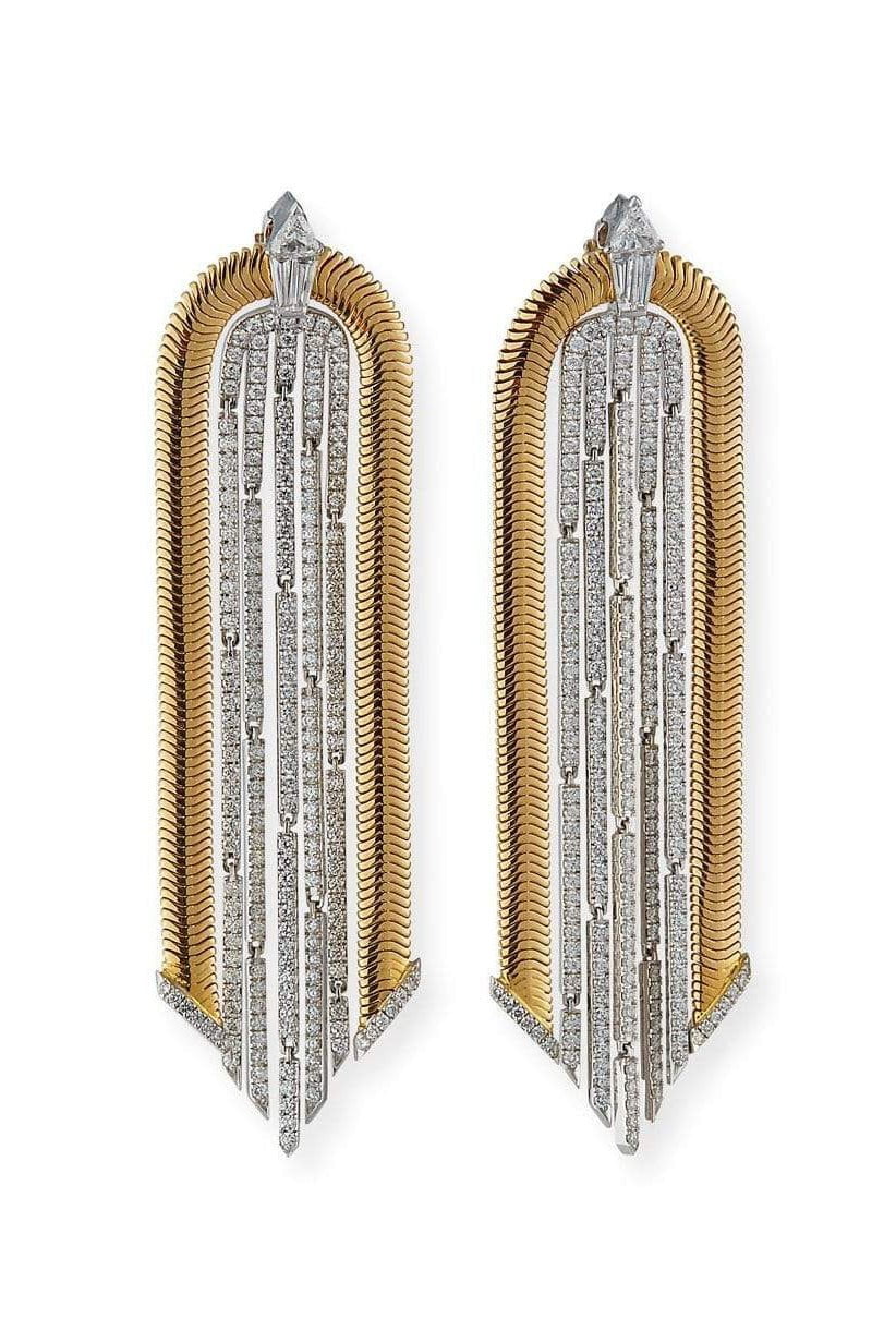 NIKOS KOULIS-Feelings Drop Earrings-YELLOW GOLD