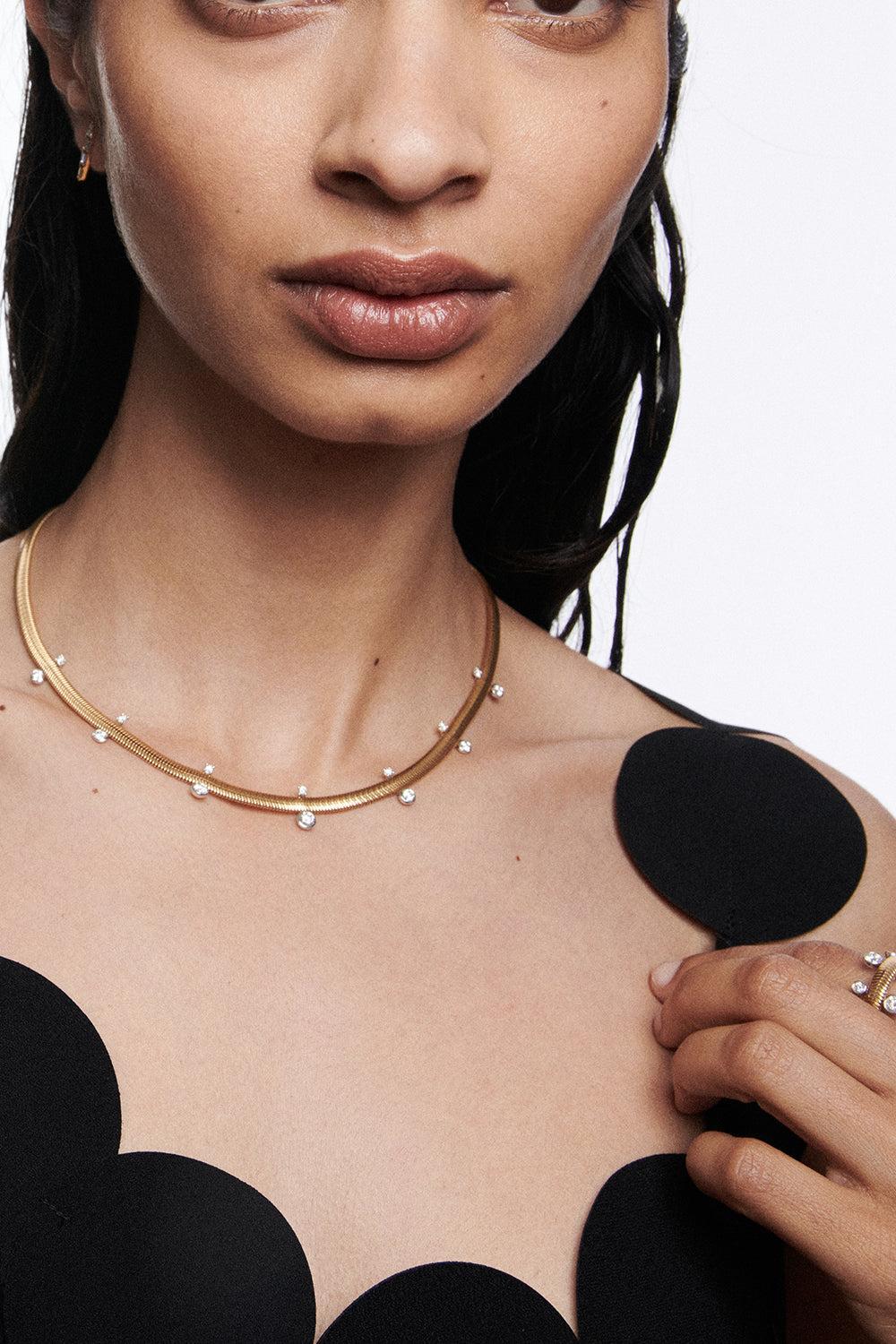 Feeling Necklace-YELLOW GOLD-JEWELRYFINE JEWELNECKLACE O-NIKOS KOULIS