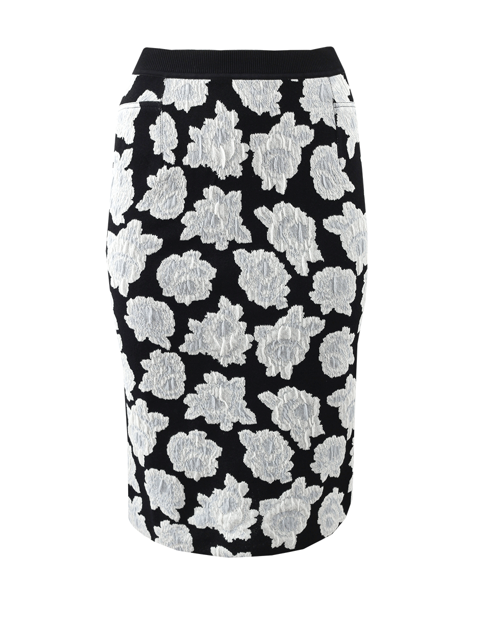 NINA RICCI-Pull-On Floral Skirt-