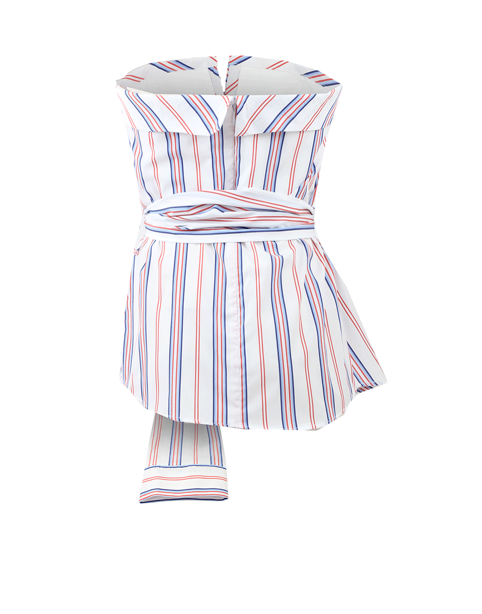 N/NICHOLAS-Stripe Strapless Bustier-