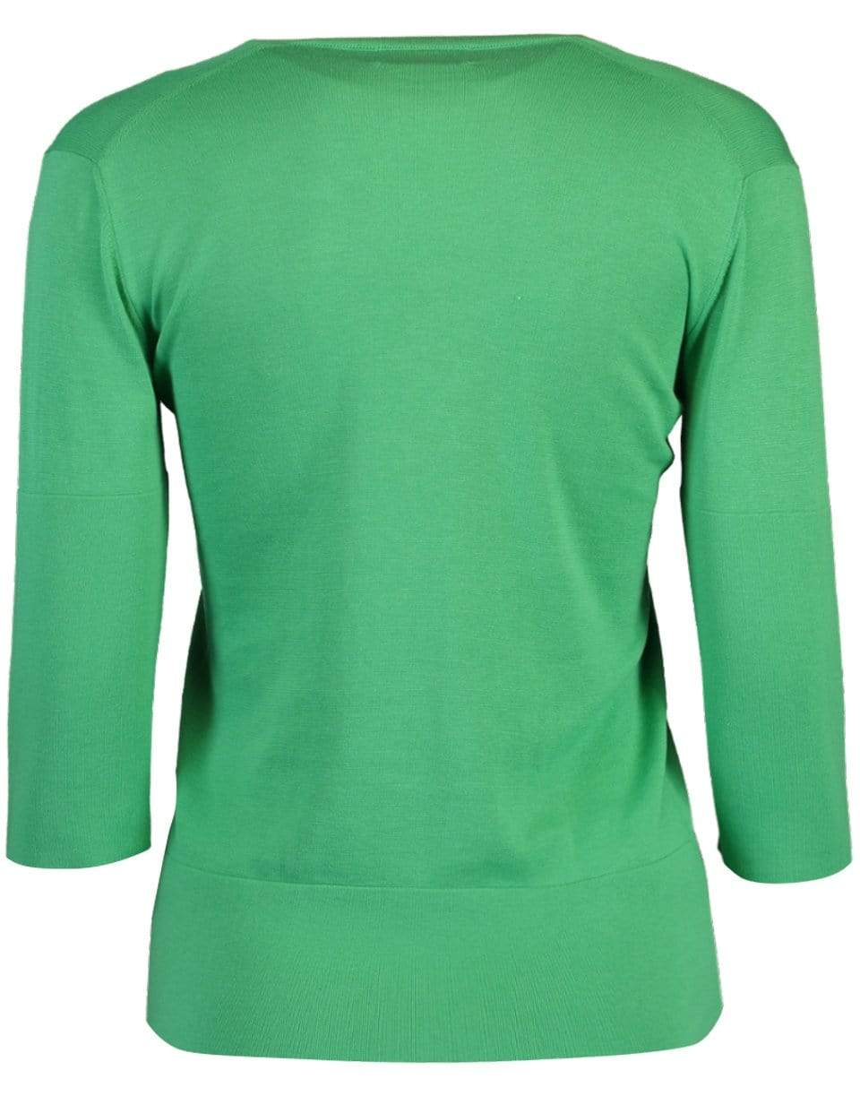 NOBILI-Veronica V-Neck T-Shirt - Aqua-