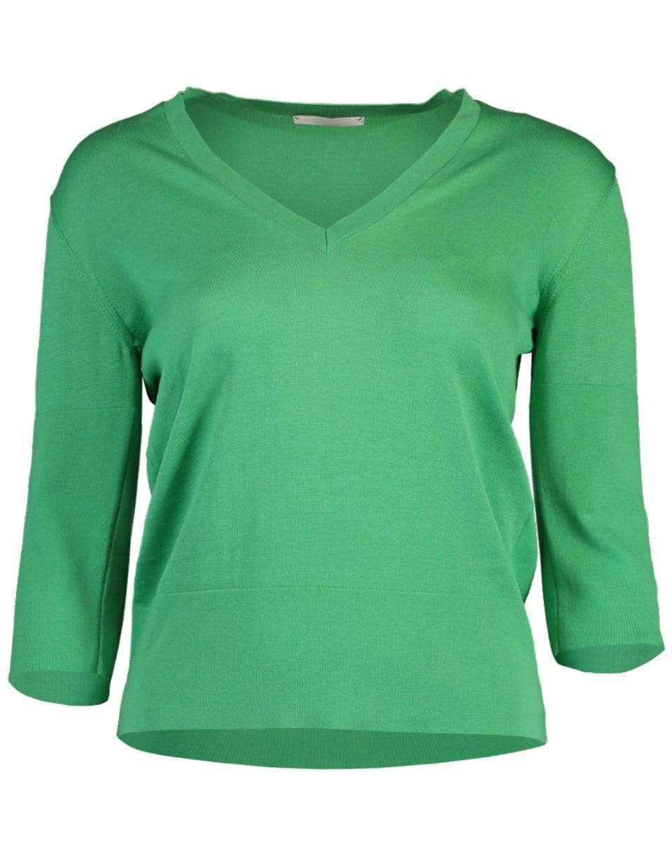 NOBILI-Veronica V-Neck T-Shirt - Aqua-
