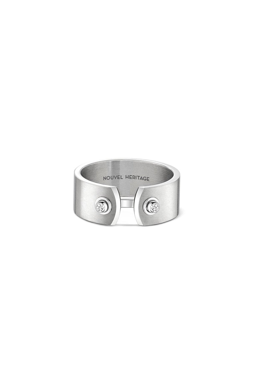 Paris From The Sky Mood Ring - White Gold-TITANIUM-9-JEWELRYFINE JEWELRING-NOUVEL HERITAGE