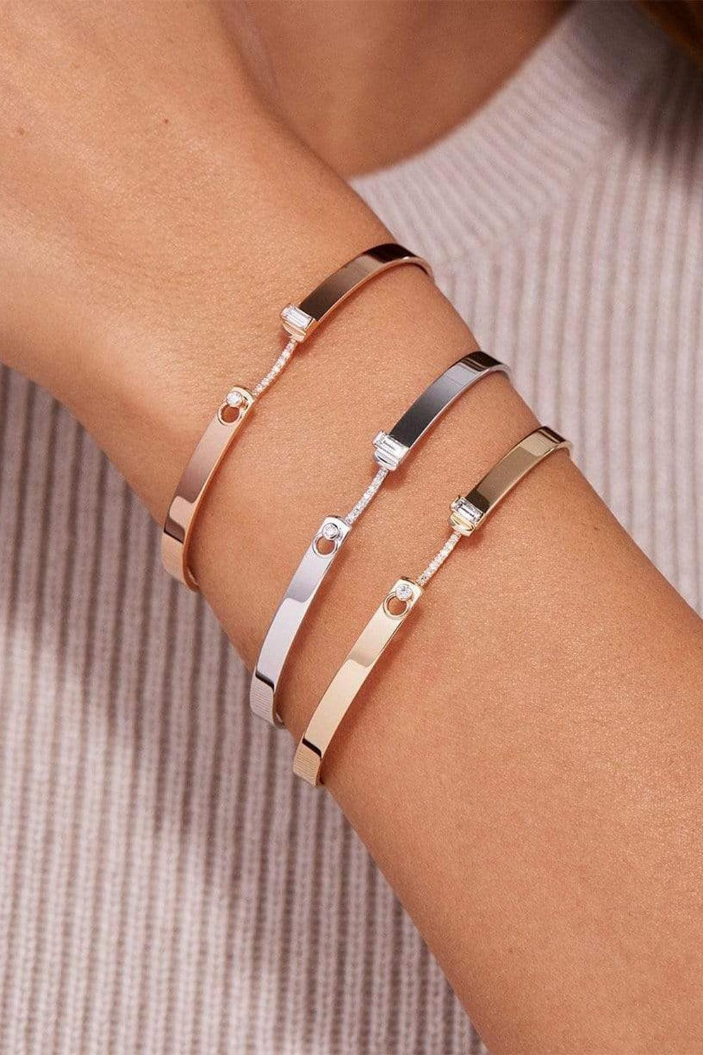 White Gold Diamond Dinner Date Mood Bangle-WHITE GOLD-JEWELRYFINE JEWELBRACELET O-NOUVEL HERITAGE