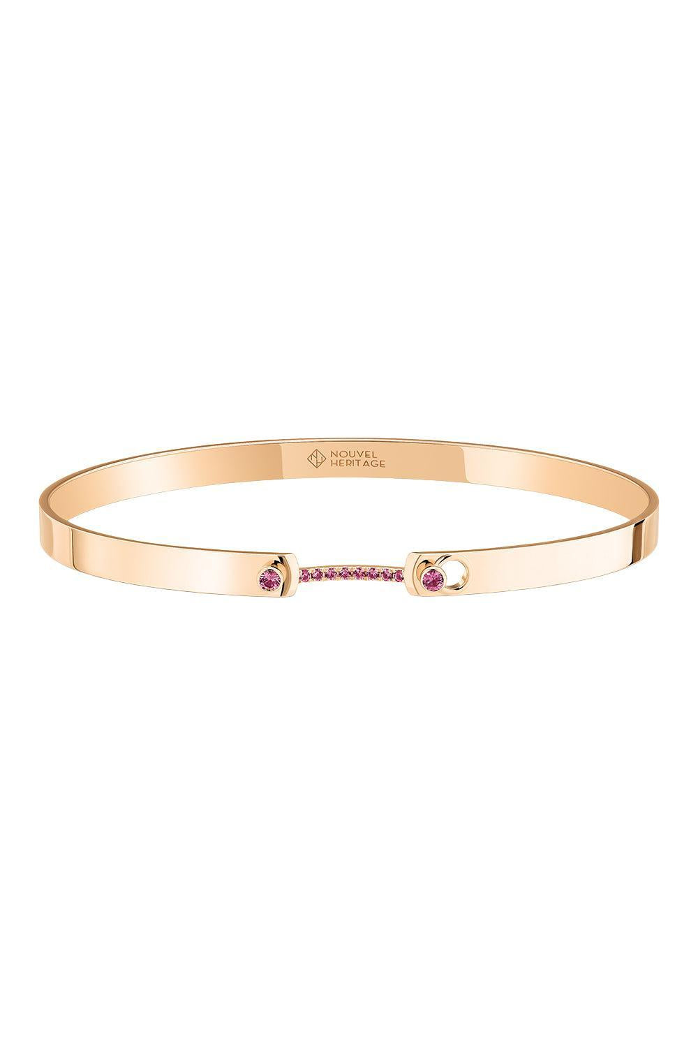 Baby Pink Mood Bangle Bracelet - Rose Gold-ROSE GOLD-16-JEWELRYFINE JEWELBRACELET O-NOUVEL HERITAGE
