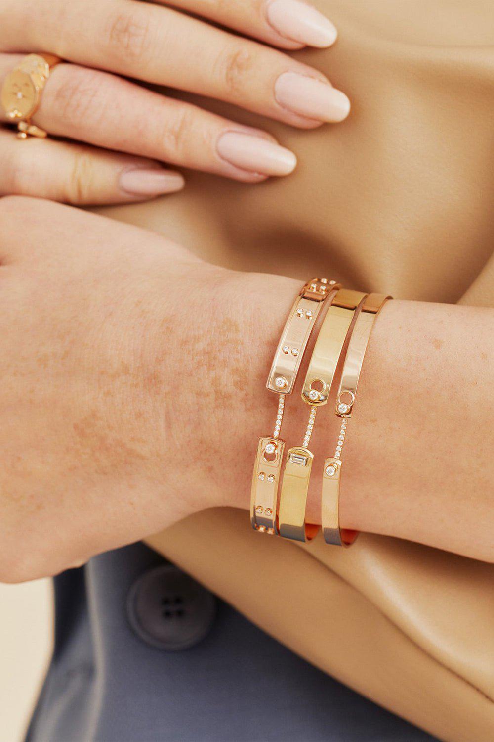 NOUVEL HERITAGE-Business Meeting Mood Bangle-ROSE GOLD