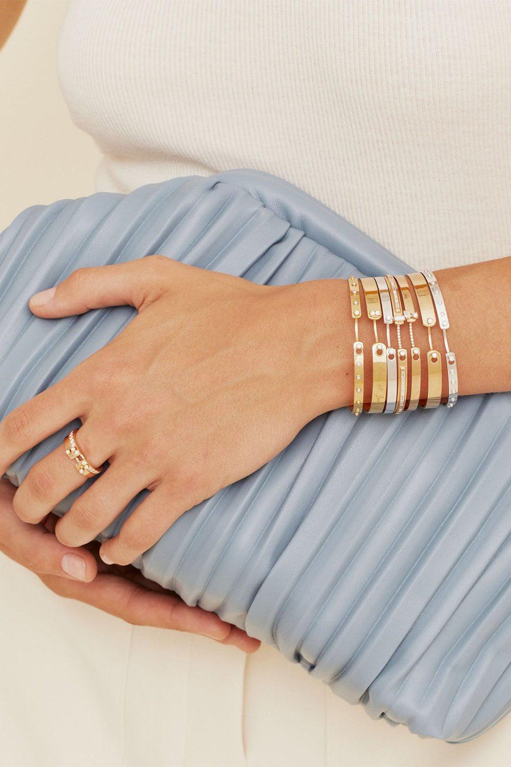 NOUVEL HERITAGE-Business Meeting Mood Bangle-ROSE GOLD