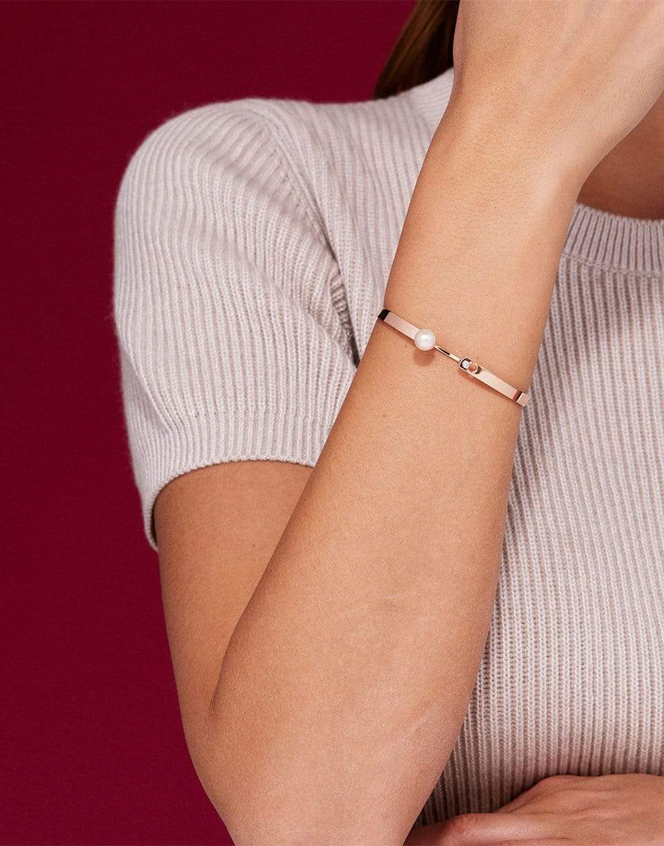 NOUVEL HERITAGE-Diamond Lunch with Mom Mood Bangle-ROSE GOLD