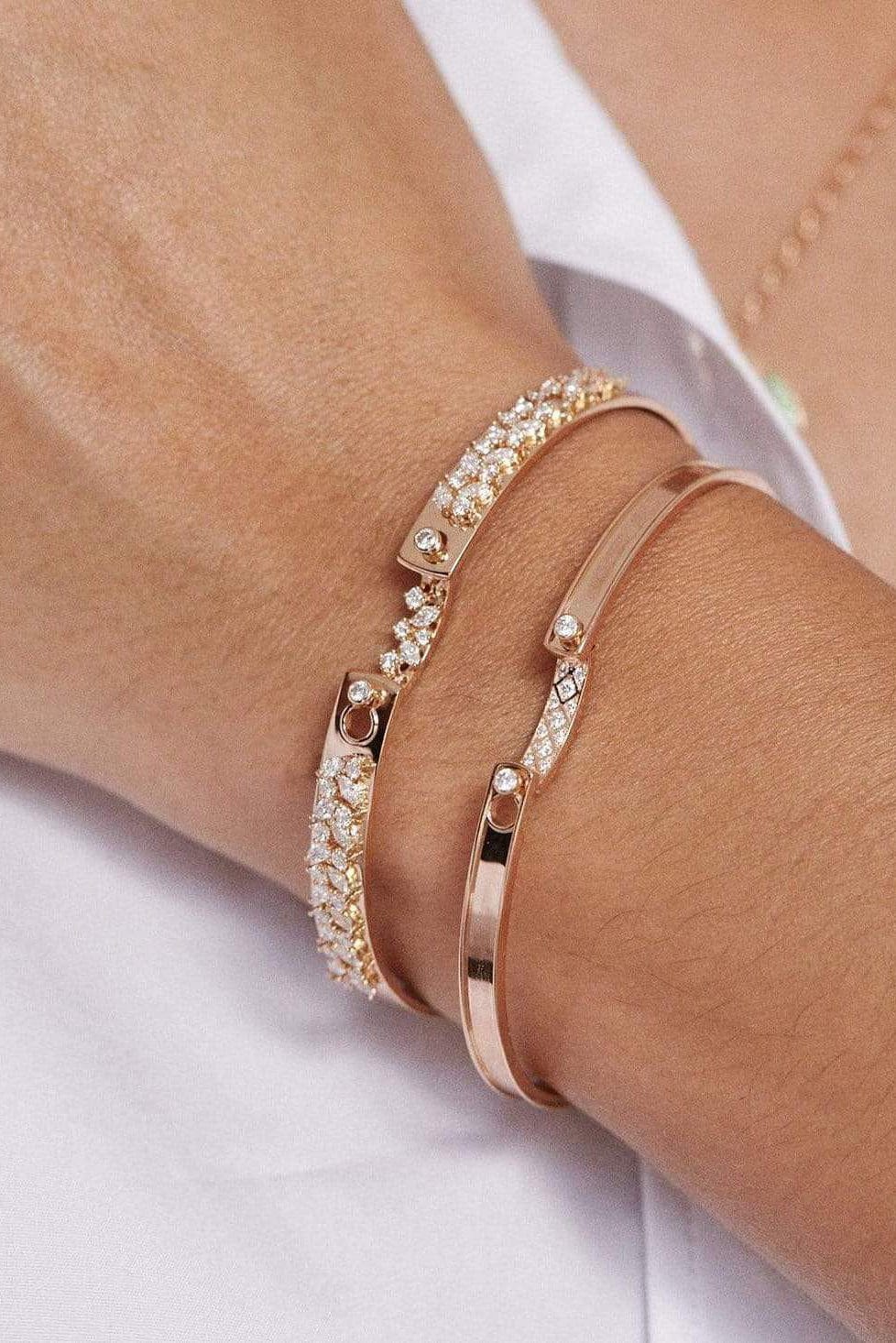 NOUVEL HERITAGE-Parisian Stoll Mood Bangle-ROSE GOLD