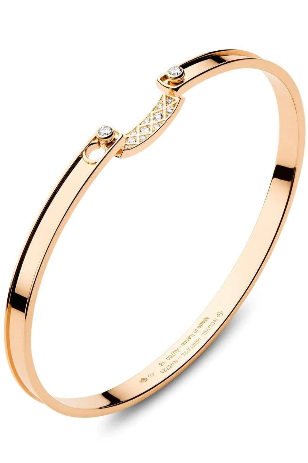 NOUVEL HERITAGE-Parisian Stoll Mood Bangle-ROSE GOLD