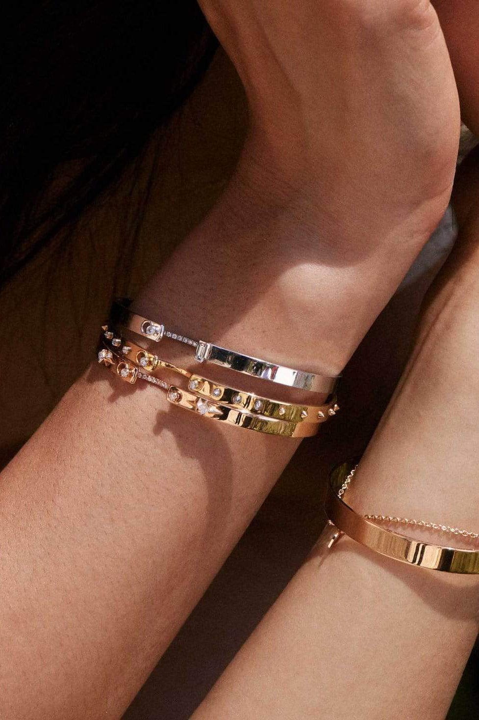 NOUVEL HERITAGE-Reverie Mood Bangle-ROSE GOLD