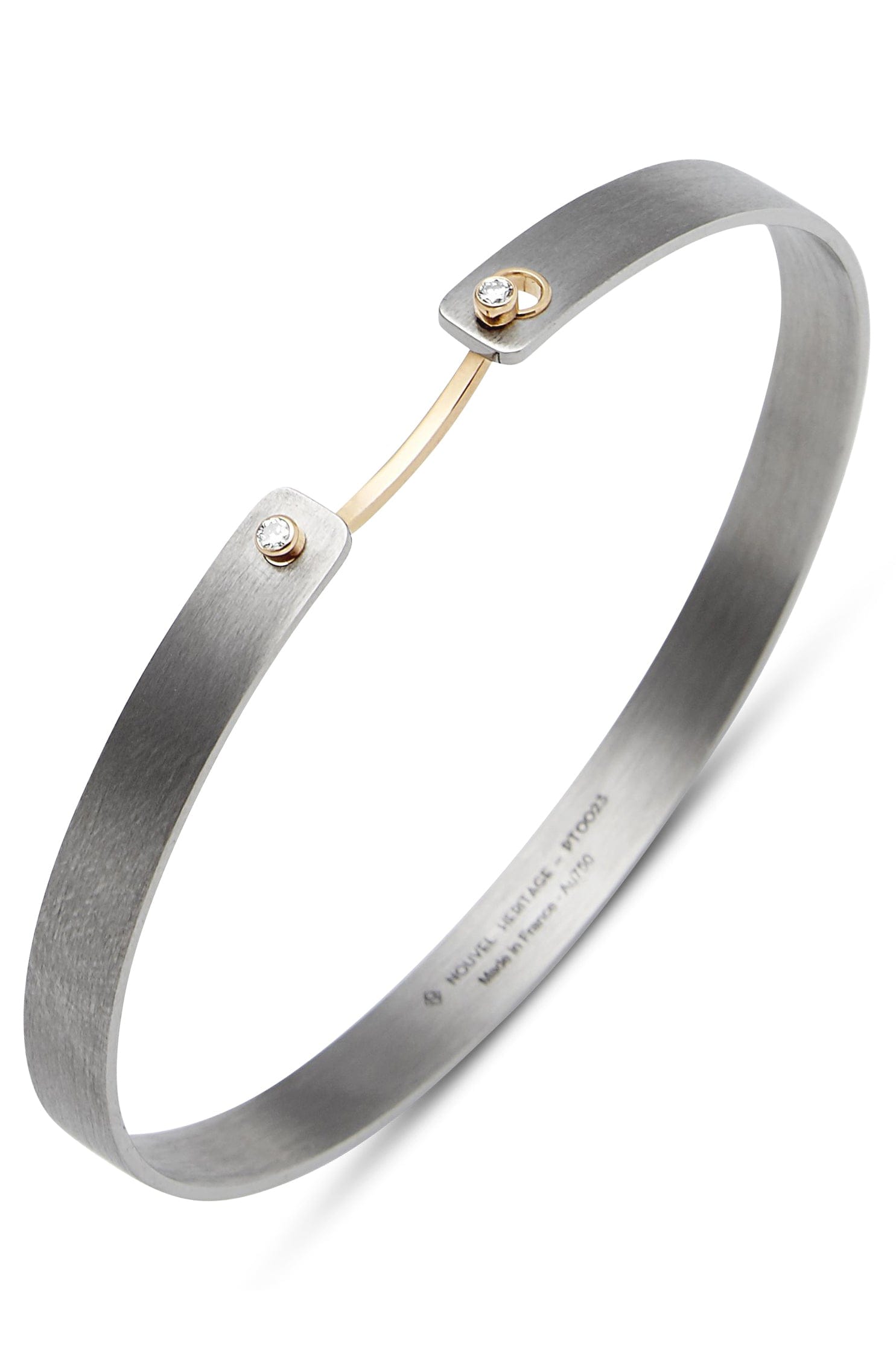 NOUVEL HERITAGE-His Titanium Mood Bangle - Yellow Gold-TITANIUM