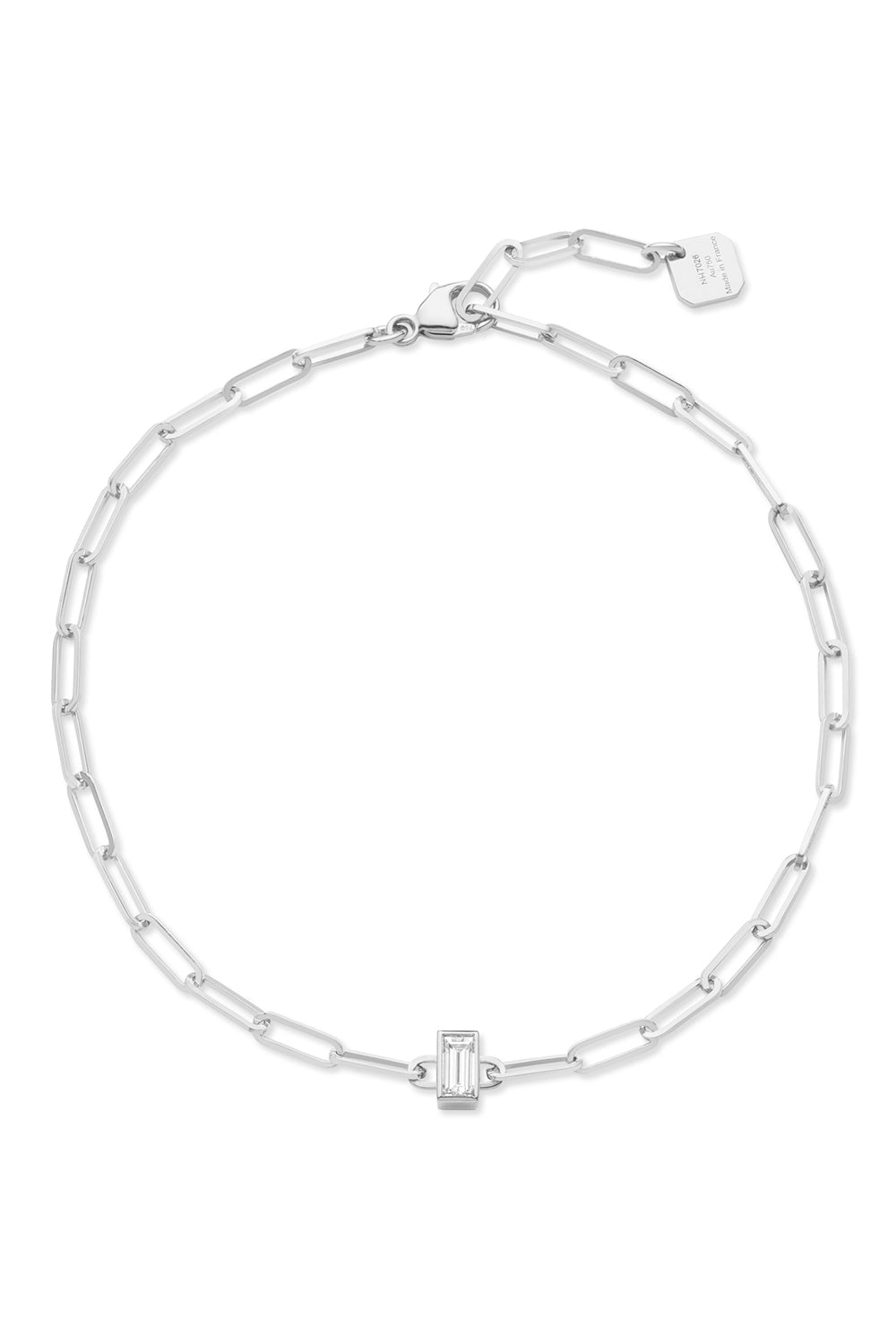 NOUVEL HERITAGE-Baguette Classics Bracelet-WHITE GOLD