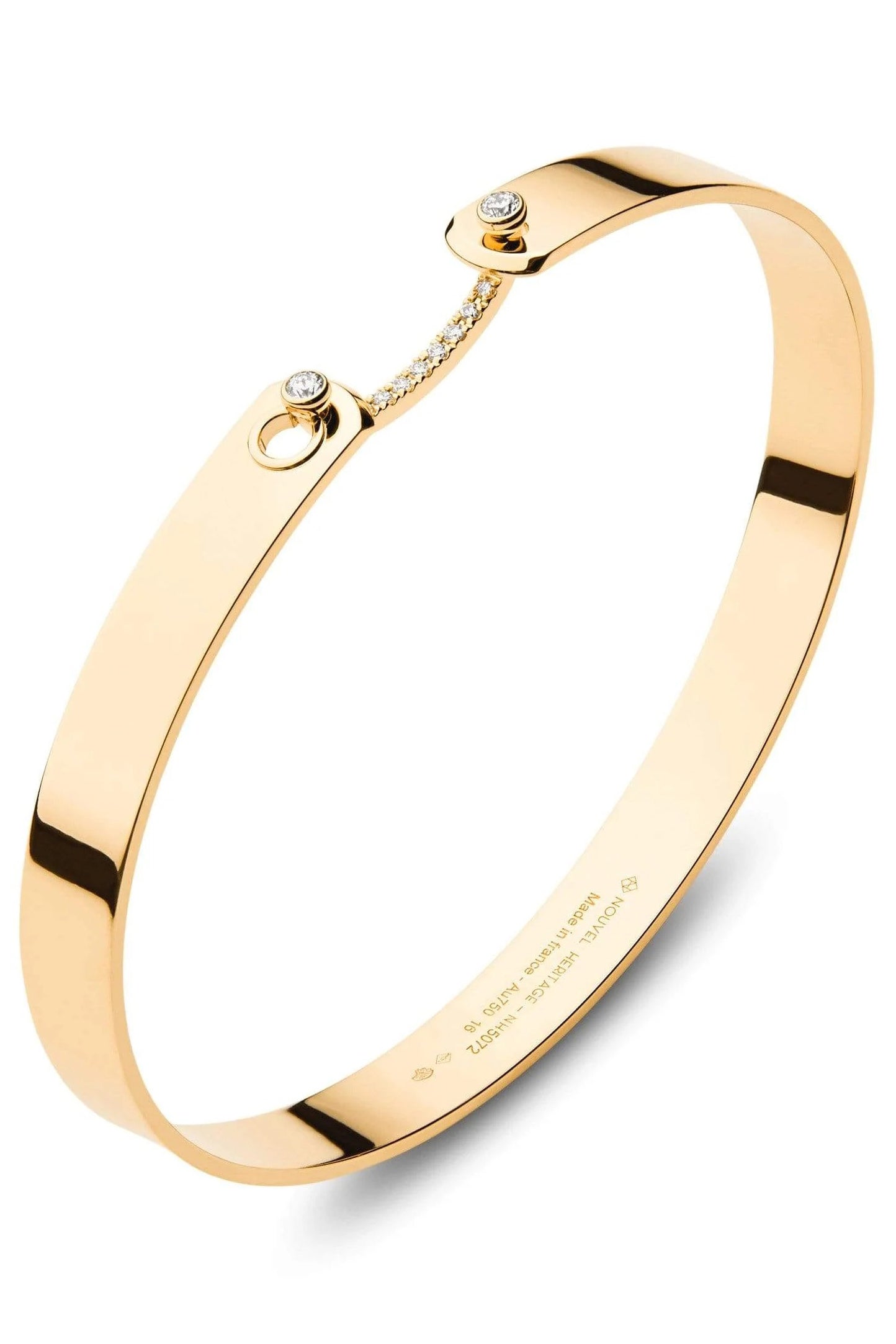 NOUVEL HERITAGE-Business Meeting GM Mood Bangle-YELLOW GOLD