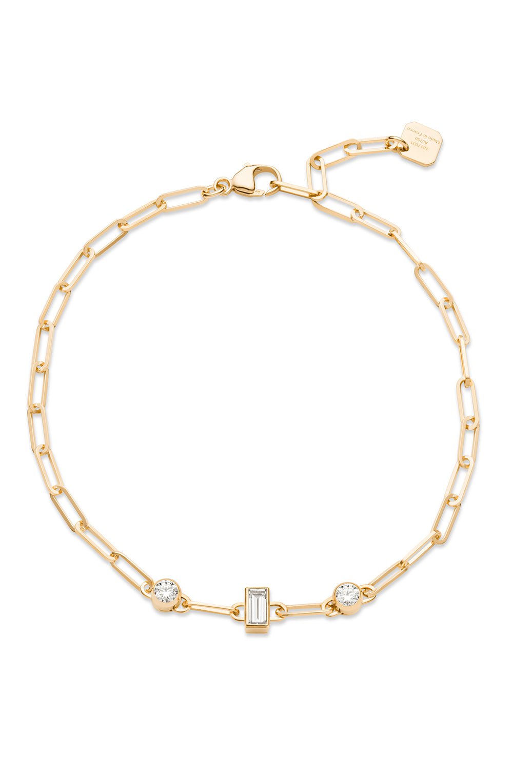 NOUVEL HERITAGE-Baguette Round Classics Bracelet-YELLOW GOLD