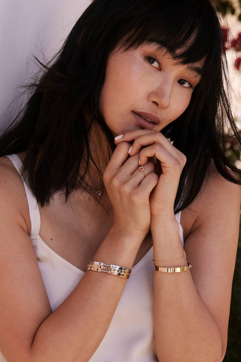 NOUVEL HERITAGE-Dinner Date Mood Bangle-YELLOW GOLD