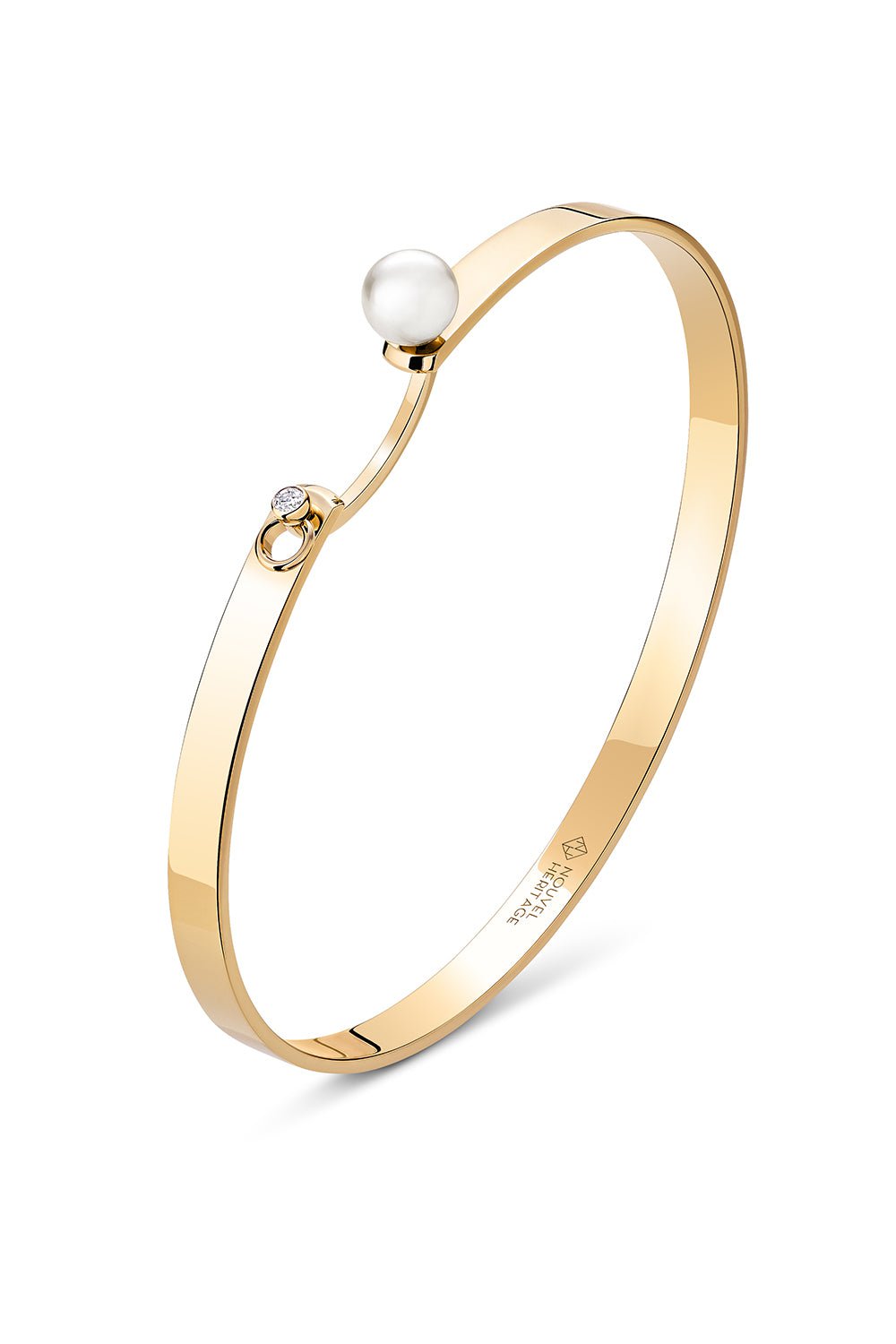 NOUVEL HERITAGE-Lunch With Mom Mood Bangle-YELLOW GOLD