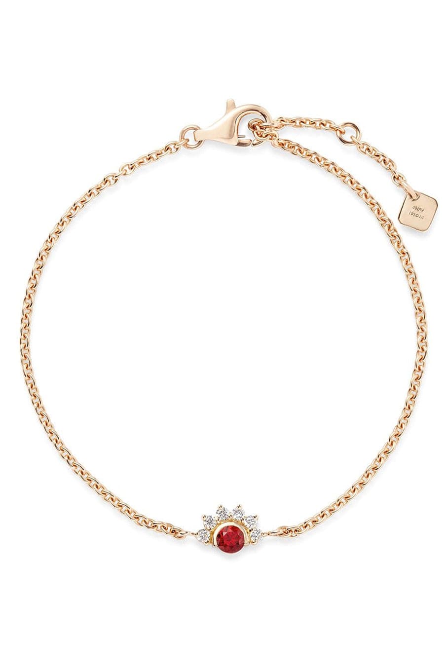 NOUVEL HERITAGE-Mystic Red Spinel Bracelet-YELLOW GOLD