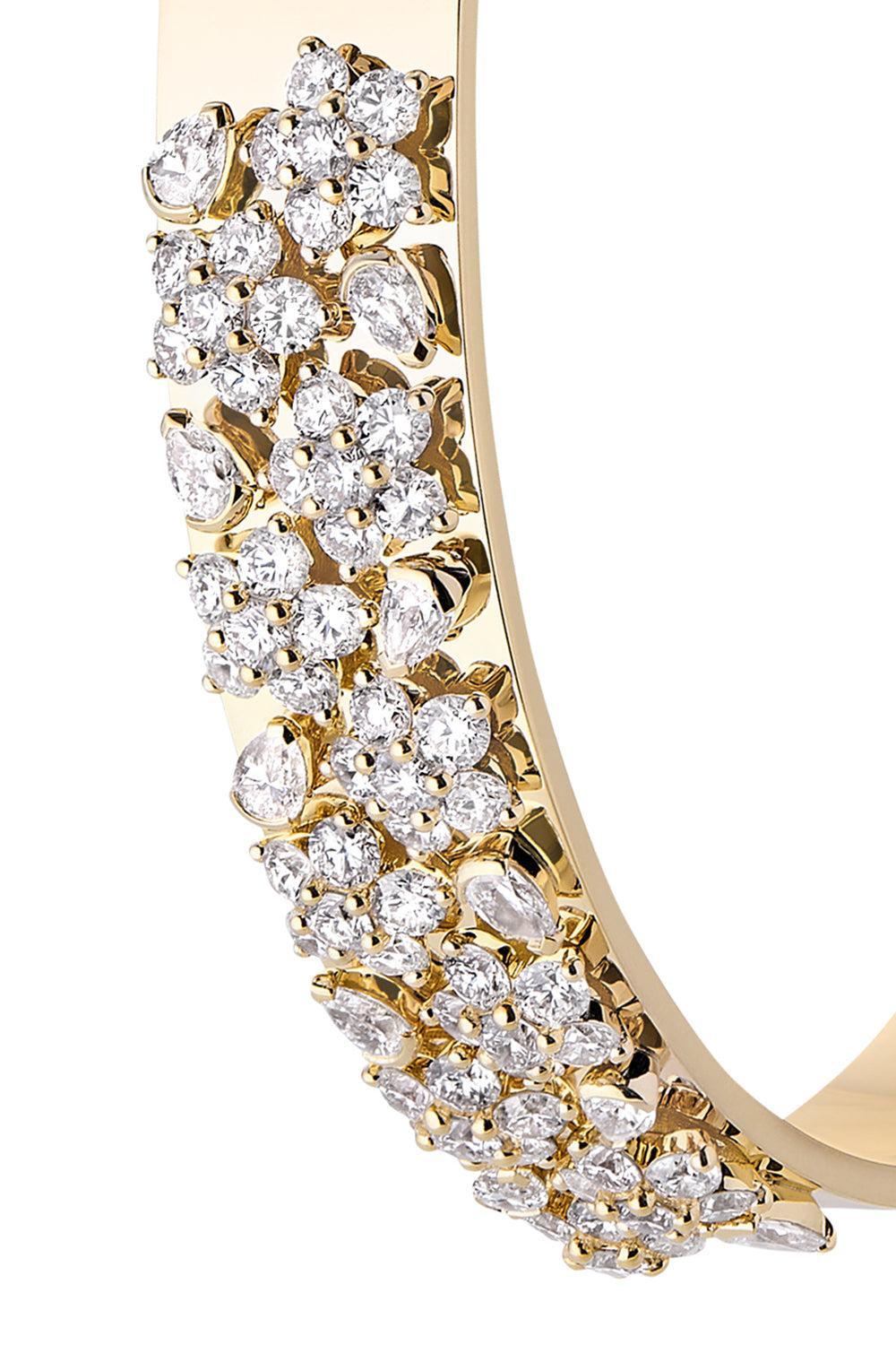 The Bee-Sy-Bee Diamond Bangle Bracelet-YELLOW GOLD-JEWELRYFINE JEWELBRACELET O-NOUVEL HERITAGE