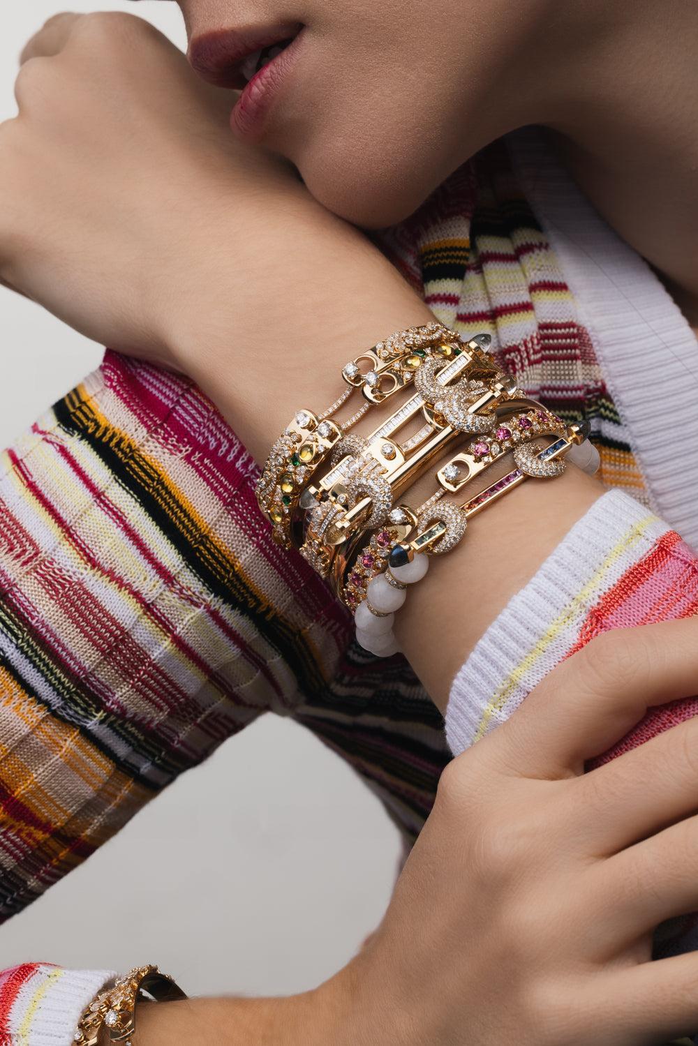 The Butterfly Keeper Bangle Bracelet-YELLOW GOLD-JEWELRYFINE JEWELBRACELET O-NOUVEL HERITAGE