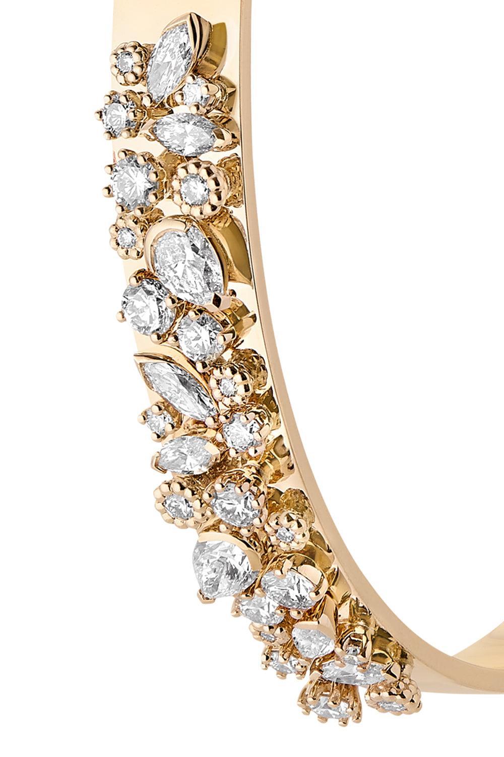 The Early Riser Diamond Bangle Bracelet-YELLOW GOLD-JEWELRYFINE JEWELBRACELET O-NOUVEL HERITAGE