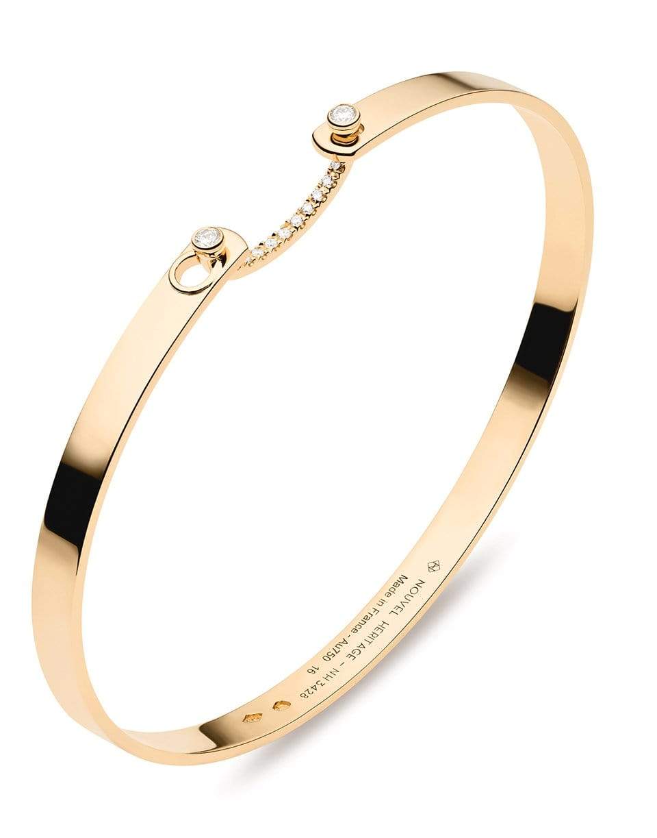 NOUVEL HERITAGE-Yellow Gold Diamond Business Meeting Mood Bangle-YELLOW GOLD
