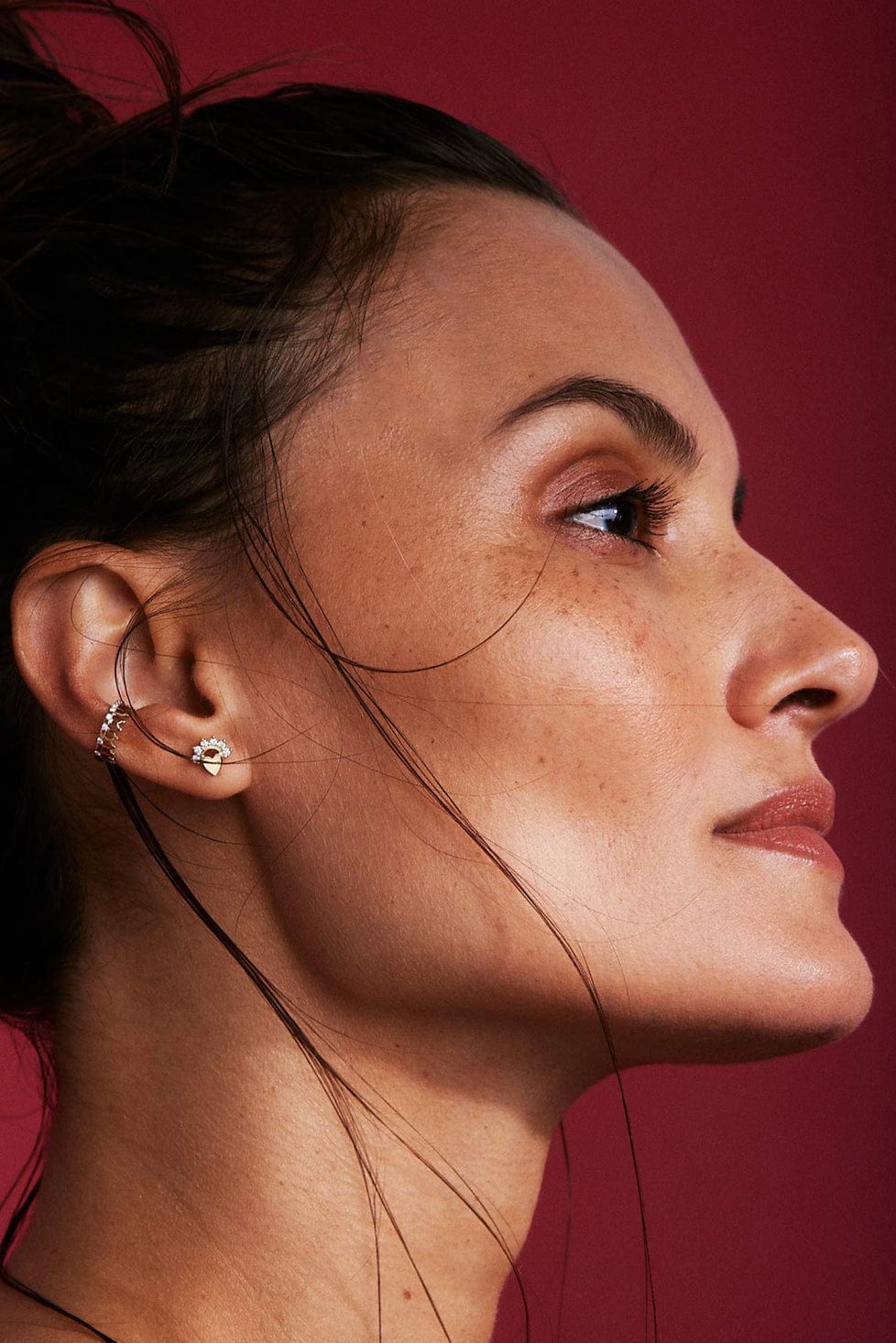 NOUVEL HERITAGE-Mystic Love Studs-ROSE GOLD