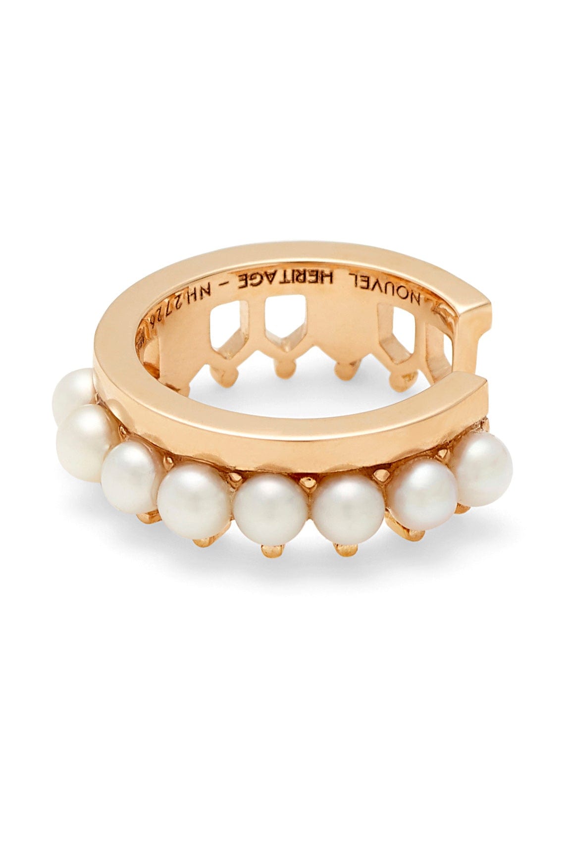NOUVEL HERITAGE-Simple Pearl Ear Cuff-ROSE GOLD