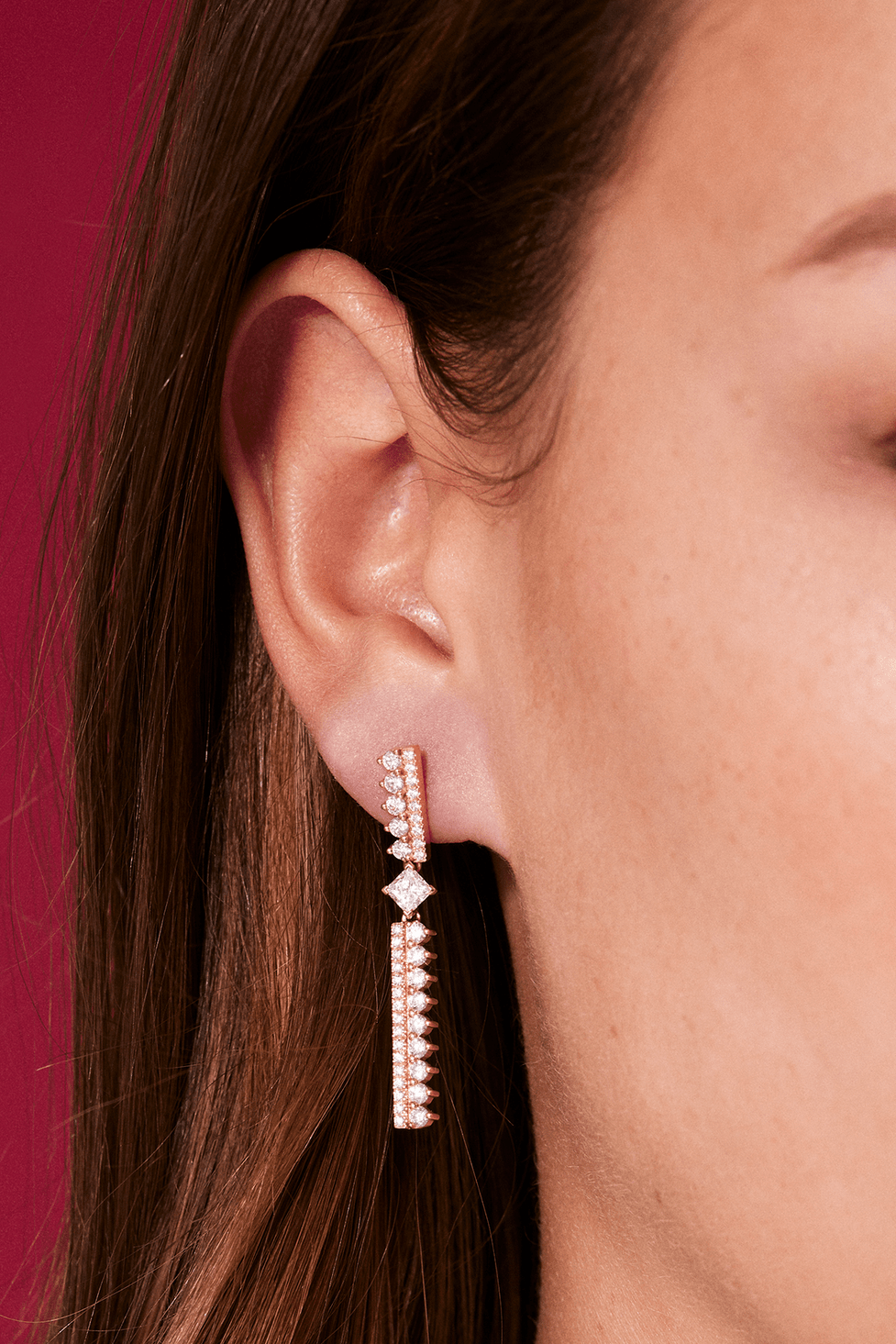 NOUVEL HERITAGE-Paulette Diamond Earrings-WHITE GOLD