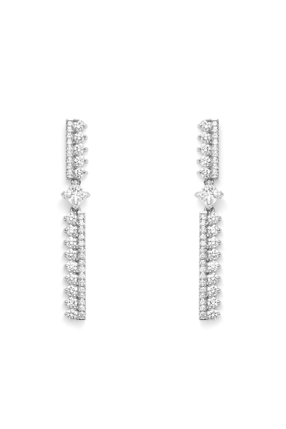 NOUVEL HERITAGE-Paulette Diamond Earrings-WHITE GOLD