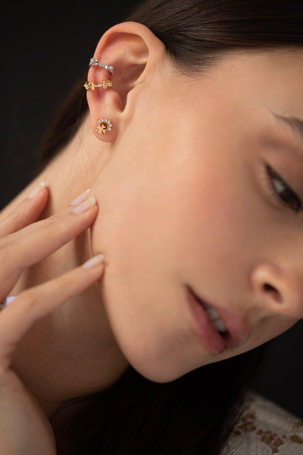 NOUVEL HERITAGE-Monday Morning Ear Cuff-YELLOW GOLD