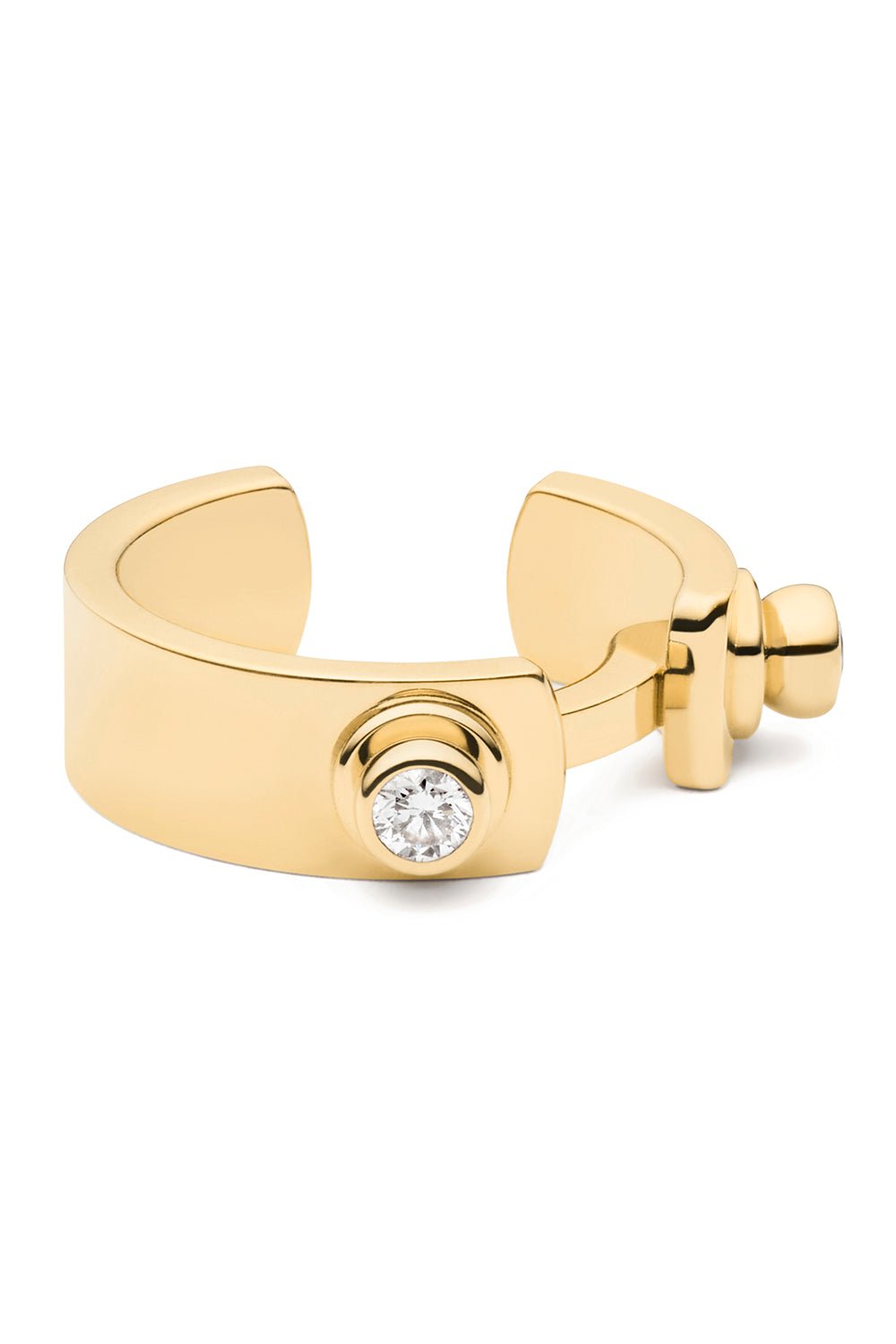 NOUVEL HERITAGE-Monday Morning Ear Cuff-YELLOW GOLD