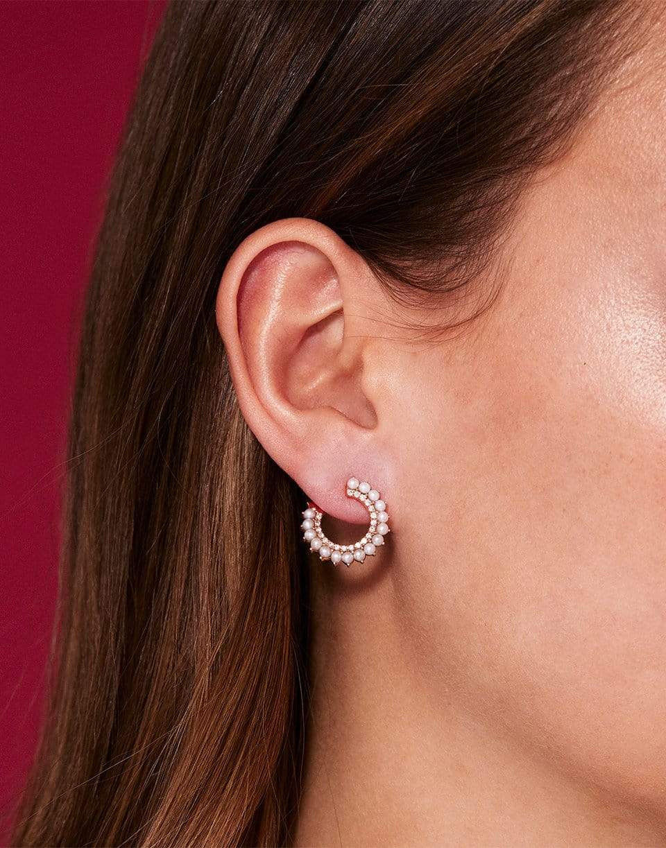 NOUVEL HERITAGE-Pearl and Diamond Vendome Earrings-YELLOW GOLD