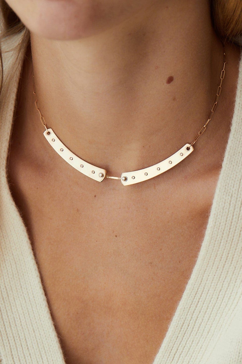 NOUVEL HERITAGE-Brunch in NY Mood Necklace-ROSE GOLD