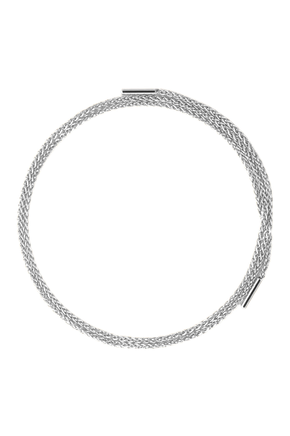 MM Latch Chain Necklace - White Gold-WHITE GOLD-JEWELRYFINE JEWELNECKLACE O-NOUVEL HERITAGE