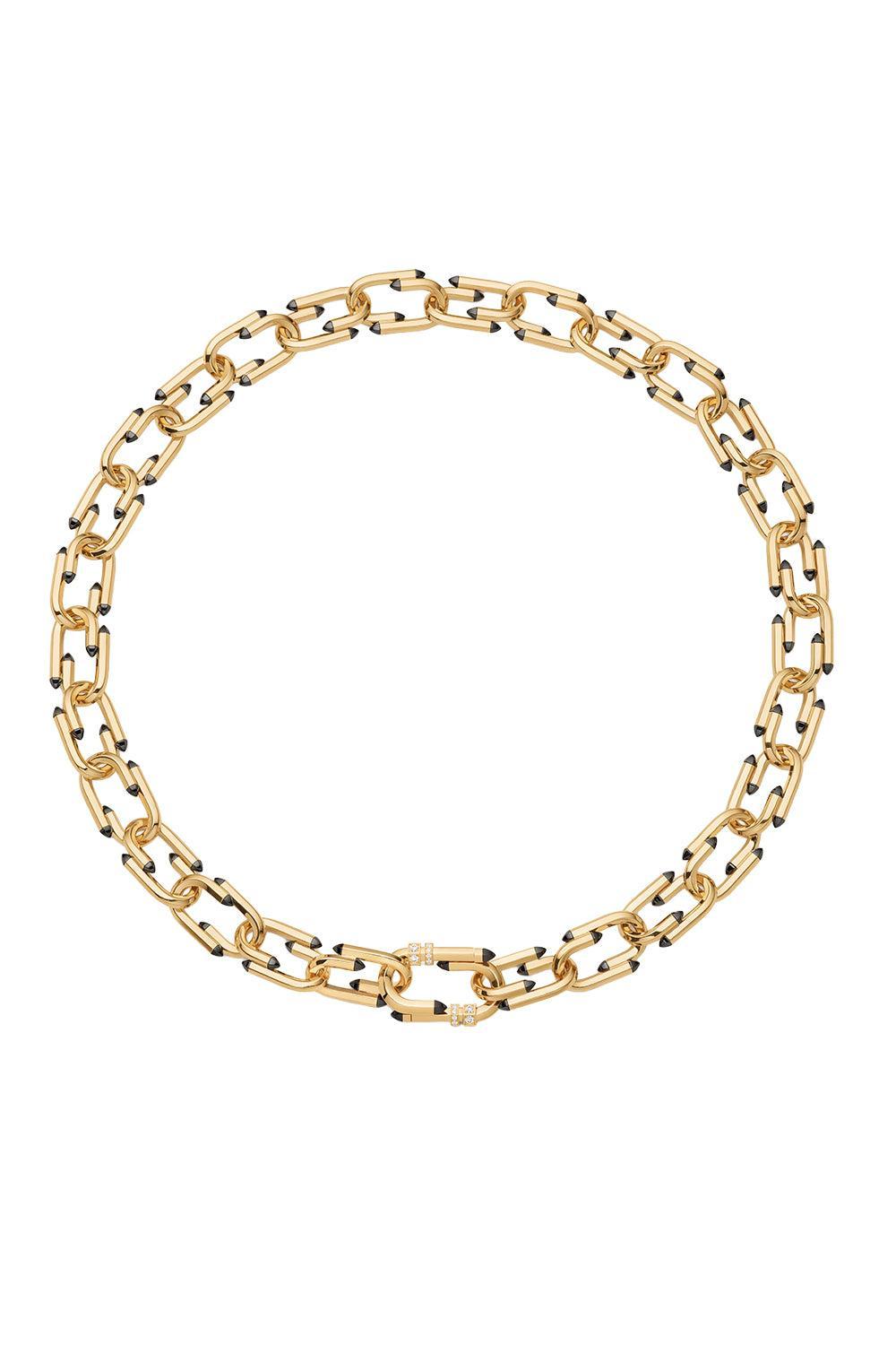 Diamond Try Me Necklace-YELLOW GOLD-JEWELRYFINE JEWELNECKLACE O-NOUVEL HERITAGE