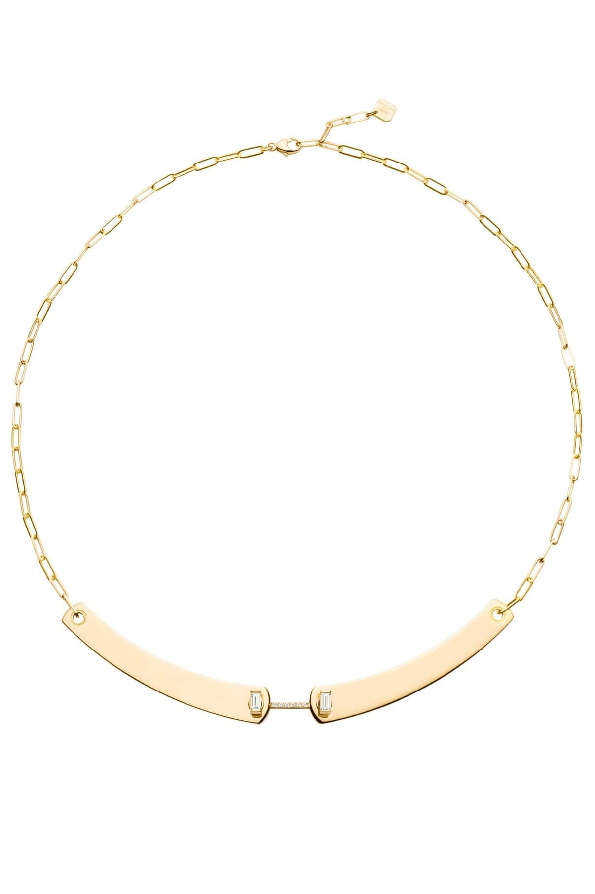 NOUVEL HERITAGE-Dinner Date Mood Necklace-YELLOW GOLD