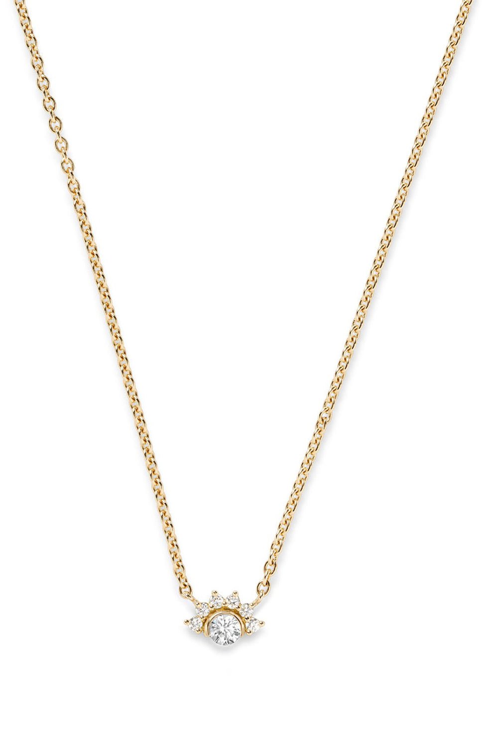 NOUVEL HERITAGE-Mystic Diamond Pendant Necklace-YELLOW GOLD