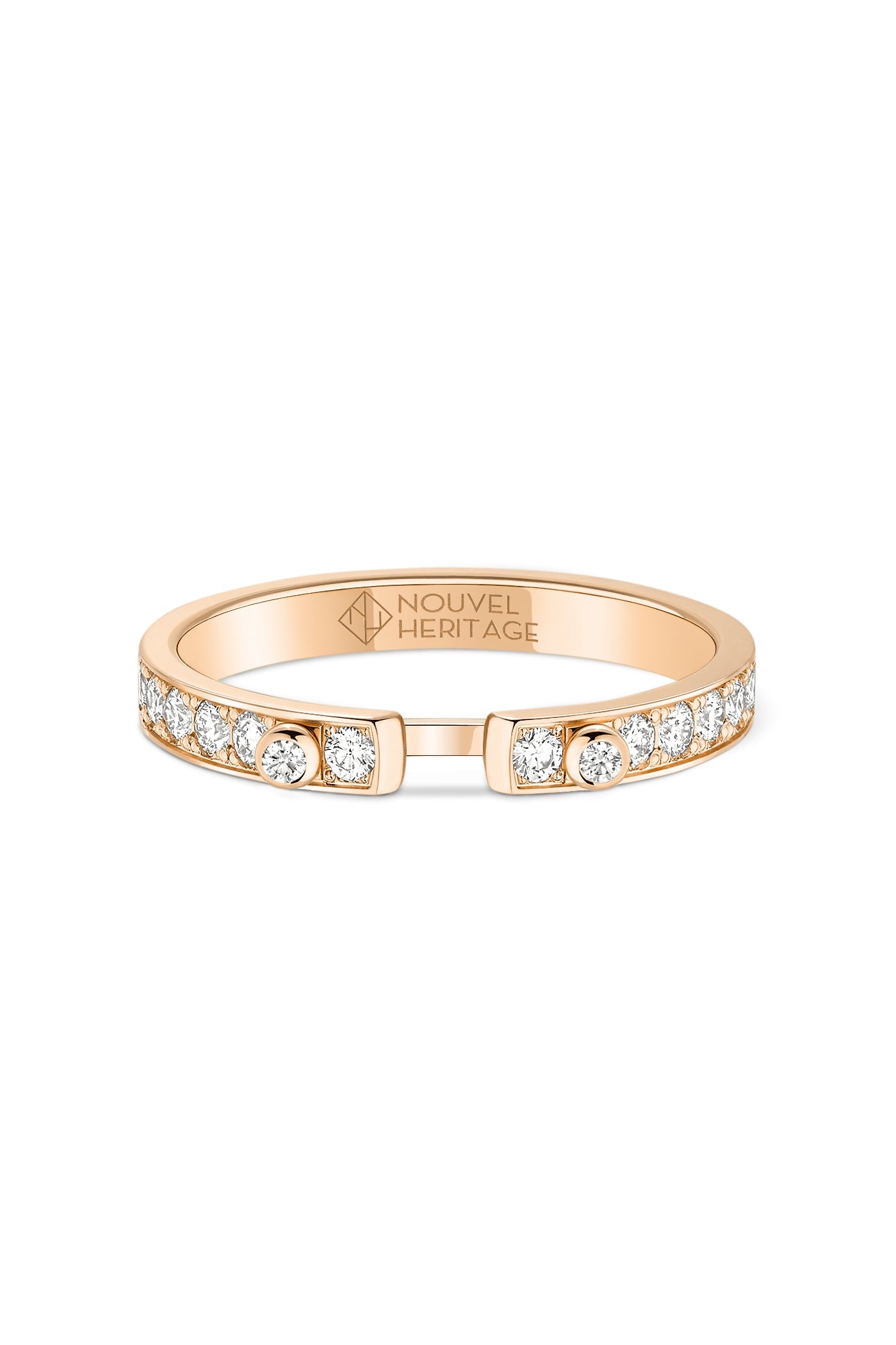 Eternity Tuxedo PM Mood Ring - Rose Gold-ROSE GOLD-7.5-JEWELRYFINE JEWELRING-NOUVEL HERITAGE