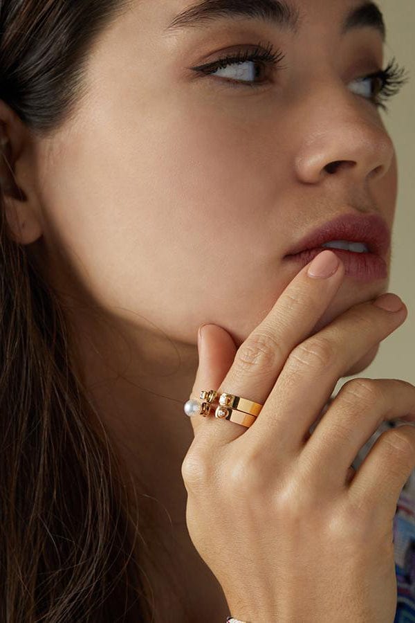 NOUVEL HERITAGE-My Best Friend's Wedding Mood Ring-YELLOW GOLD
