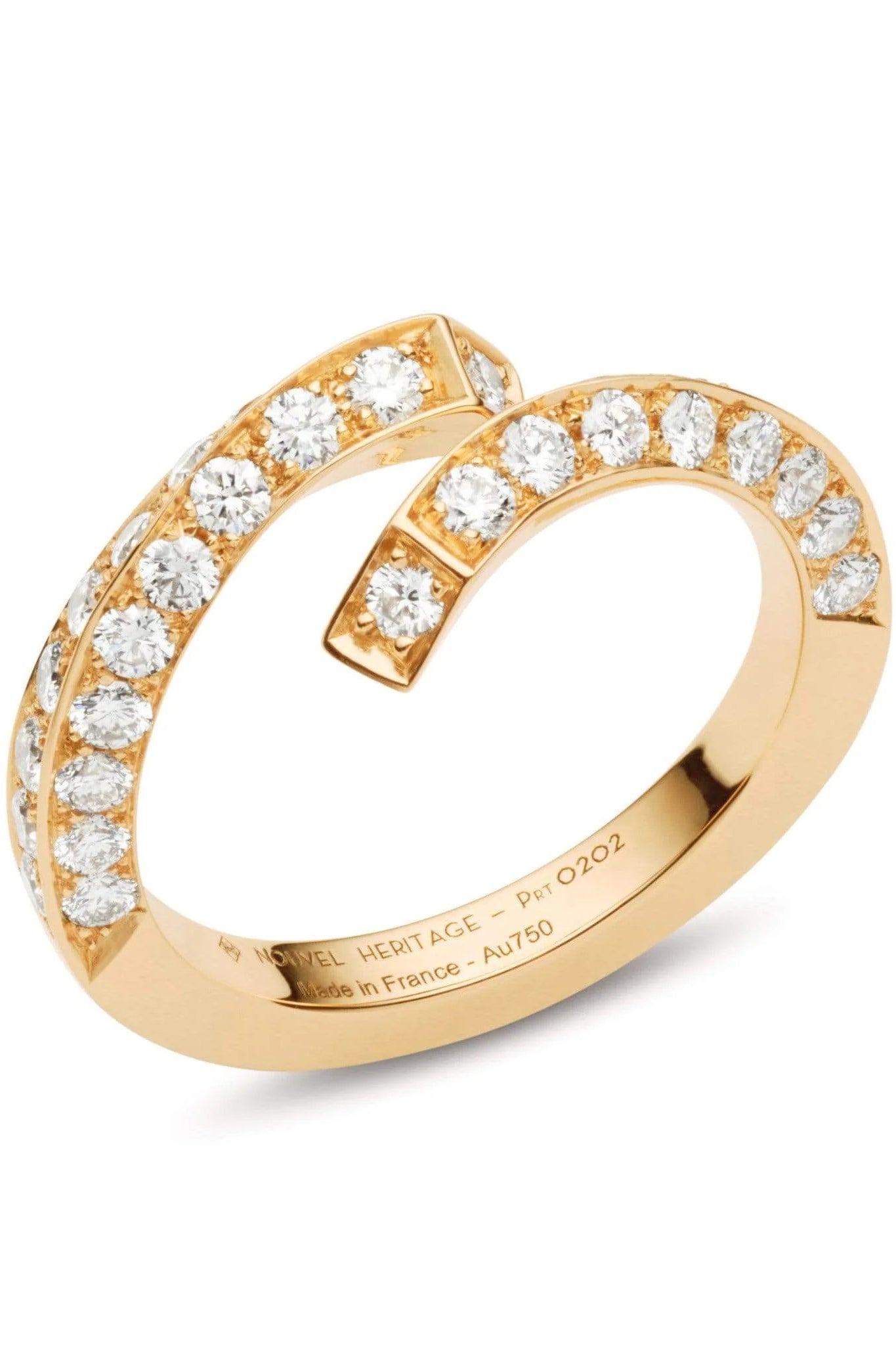 NOUVEL HERITAGE-Diamond Thread Ring-YELLOW GOLD