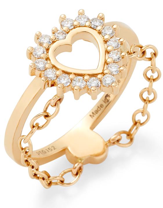 NOUVEL HERITAGE-Medium Love Ring-YELLOW GOLD