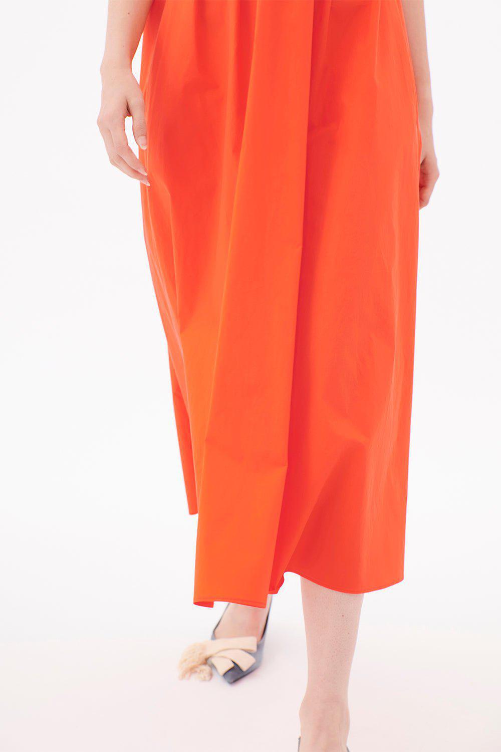 ODEEH-Sleeveless V-Neck Dress-