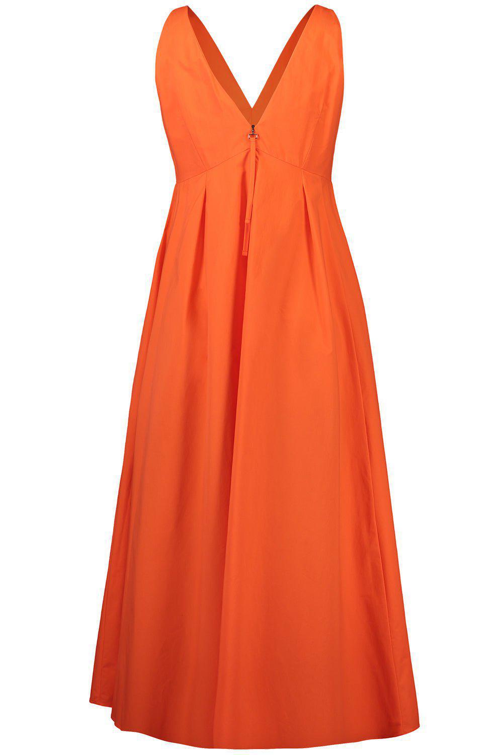 ODEEH-Sleeveless V-Neck Dress-