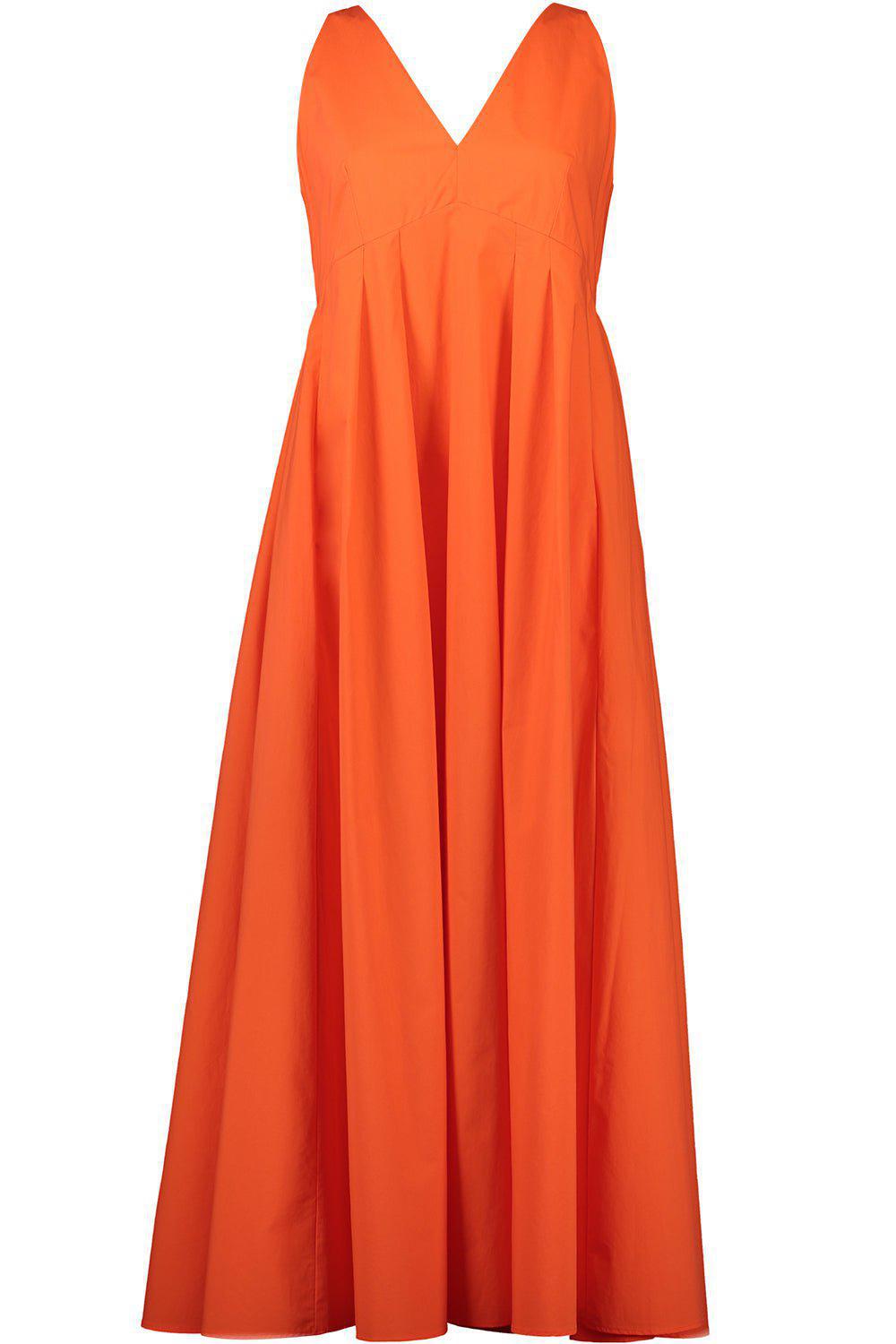 ODEEH-Sleeveless V-Neck Dress-