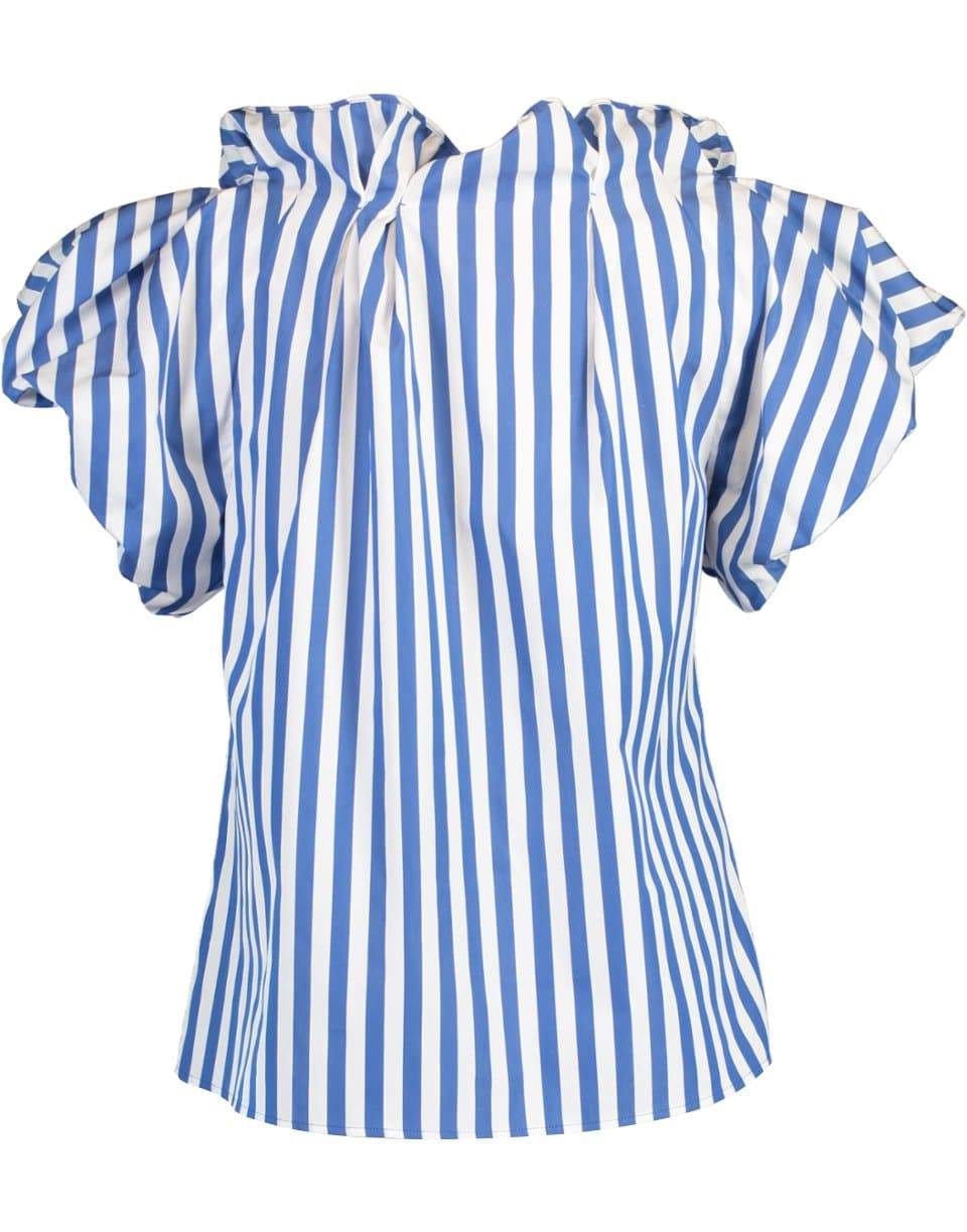 ODEEH-Cobalt Striped Blouse-