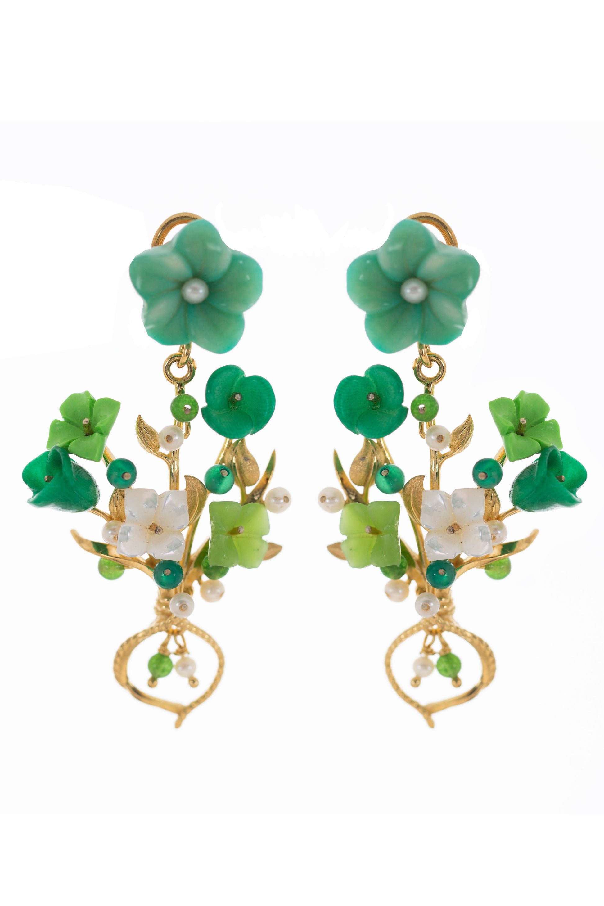 OF RARE ORIGIN-Bundle Earrings - Green-GREEN