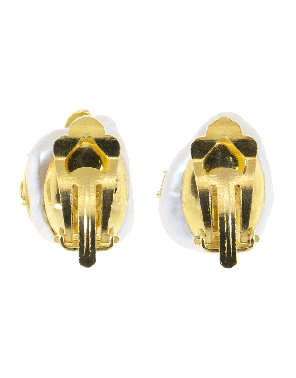 OF RARE ORIGIN-Hedera Pearl Clip Earrings-PEARL