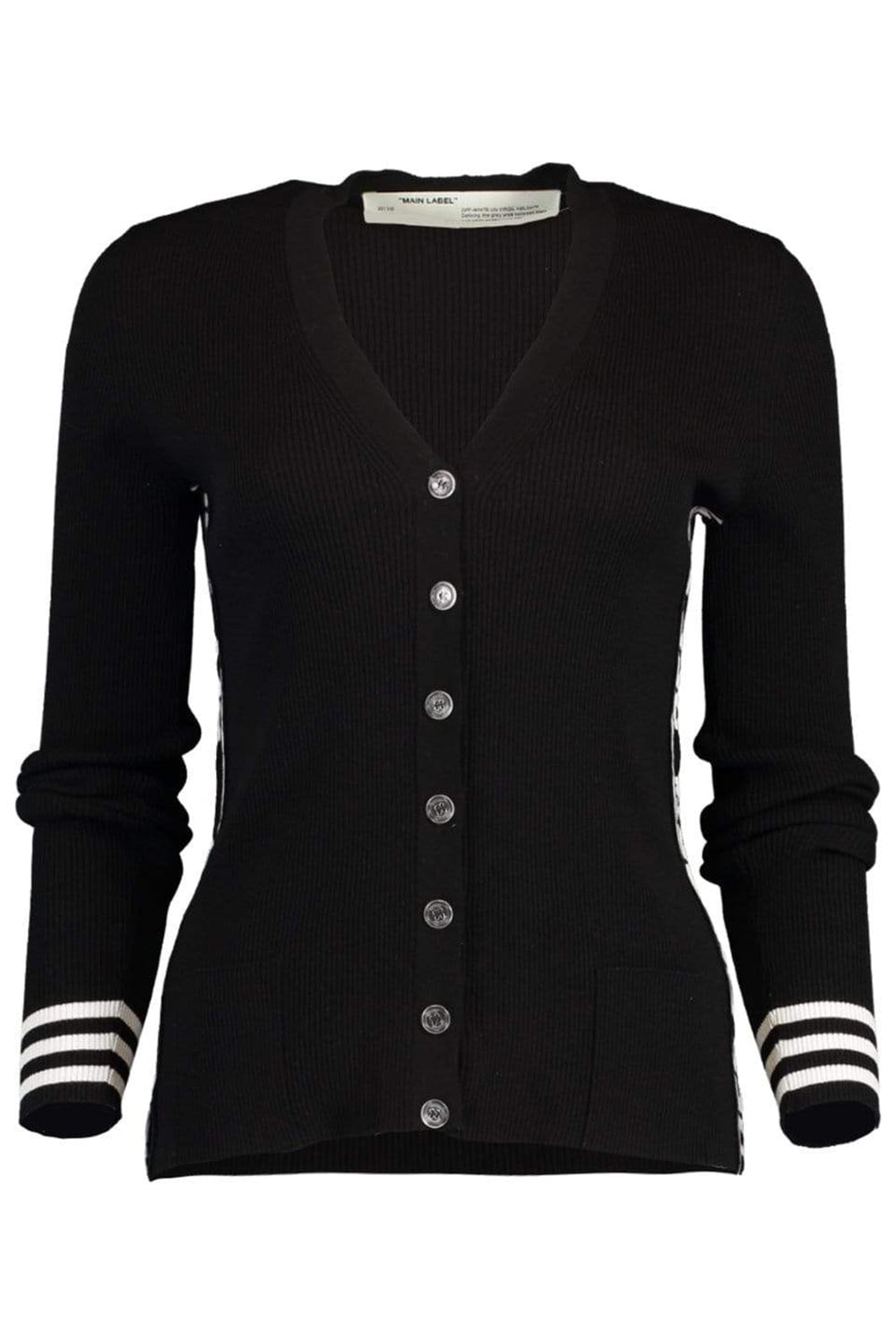 OFF-WHITE-Industrial Knit Cardigan-BLACK